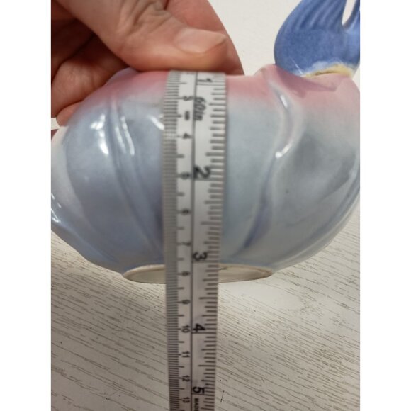 VTG Royal Copley Ceramic Blue Bird On Petal Bowl Planter Mid Century Modern - Picture 11 of 11